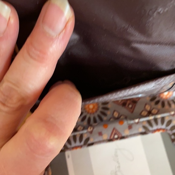 Vera Bradley Wallet color Brown Rust Blue - Picture 4 of 6